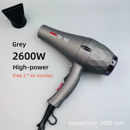 2024 Sèche-cheveux professionnel 2600W pour un séchage et un coiffage rapides, idéal pour une utilisation à la maison et en salon.